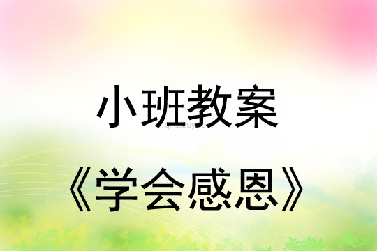 小班母親節教案：學會感恩教案反思