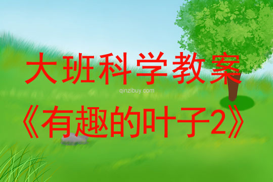 大班科學教案：有趣的葉子2大班科學教案：有趣的葉子2