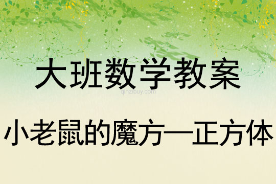 大班數學：小老鼠的魔方—正方體大班數學教案：小老鼠的魔方—正方體