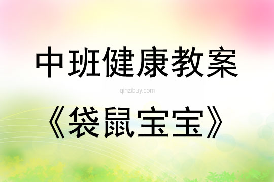 中班健康活動袋鼠寶寶教案反思
