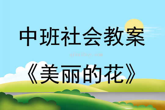 中班社會活動教案：美麗的花教案(附教學反思)