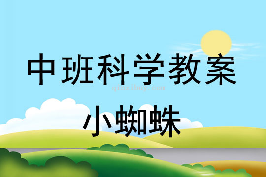 幼兒園中班科學教案：小蜘蛛中班科學教案：小蜘蛛