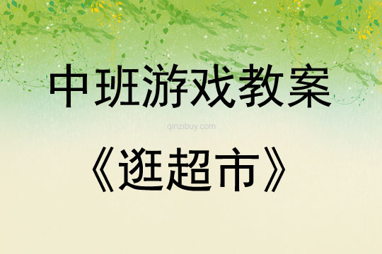 中班區角游戲活動教案：逛超市教案(附教學反思)