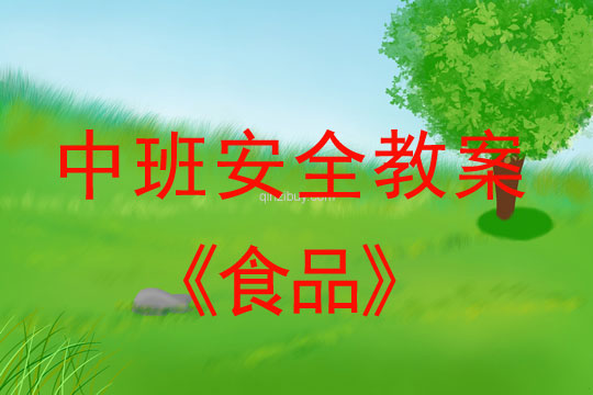 中班安全活動教案：食品教案(附教學反思)