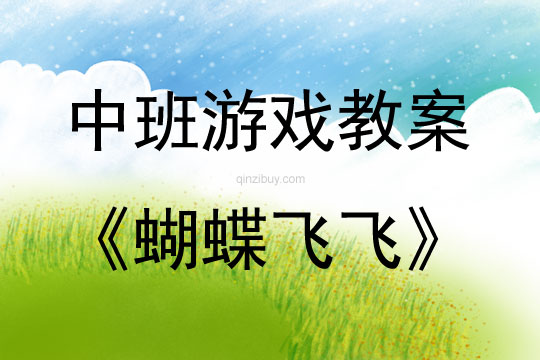 中班思維游戲活動教案:蝴蝶飛飛教案