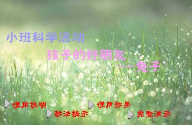 幼兒園小班科學孩子的好朋友-兔子FLASH課件動畫