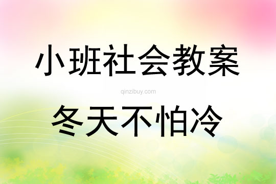 小班社會(huì)冬天不怕冷教案反思