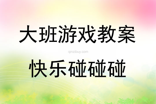 大班智力游戲快樂碰碰碰教案反思