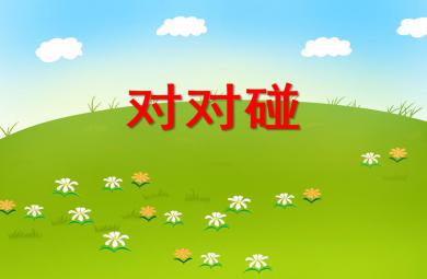 小班數(shù)學(xué)活動(dòng)對(duì)對(duì)碰PPT課件