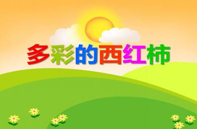 中班科學多彩的西紅柿PPT課件