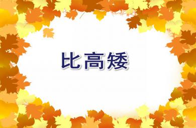 小班數學活動比高矮PPT課件