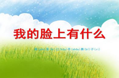 小班科學活動我的臉上有什么PPT課件