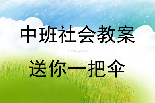中班社會活動送你一把傘教案反思