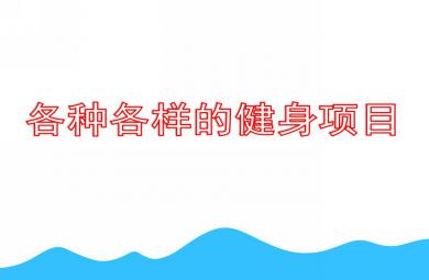 大班綜合各種各樣的健身項目PPT課件