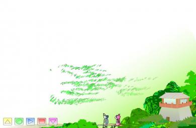 幼兒園大班語言古詩賦得古原草送別FLASH課件動畫