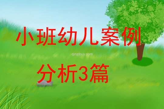 小班幼兒案例分析3篇