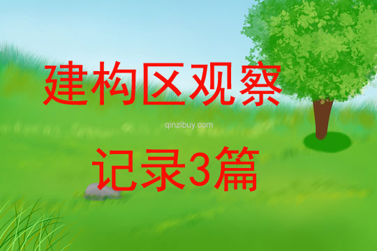 建構(gòu)區(qū)觀察記錄3篇