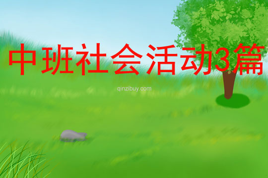 中班社會(huì)活動(dòng)3篇