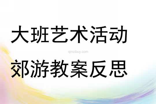 大班藝術(shù)活動(dòng)郊游教案反思