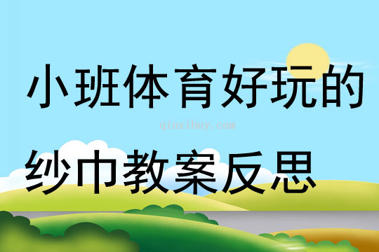 小班體育活動(dòng)好玩的紗巾教案反思
