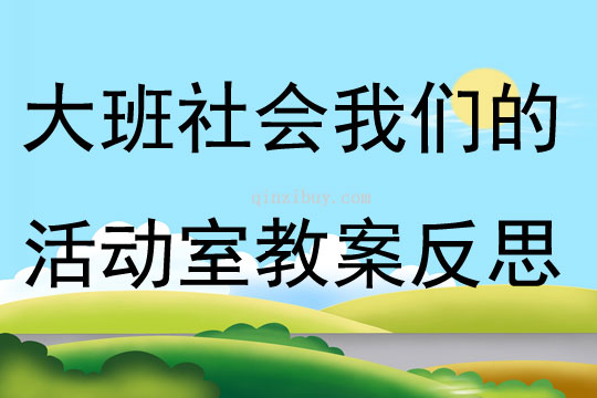 大班社會(huì)設(shè)計(jì)我們的活動(dòng)室教案反思
