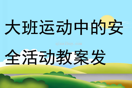 大班運動中的安全活動教案反思