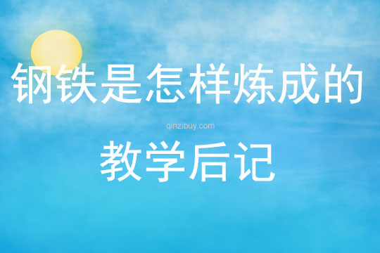鋼鐵是怎樣煉成的教學后記