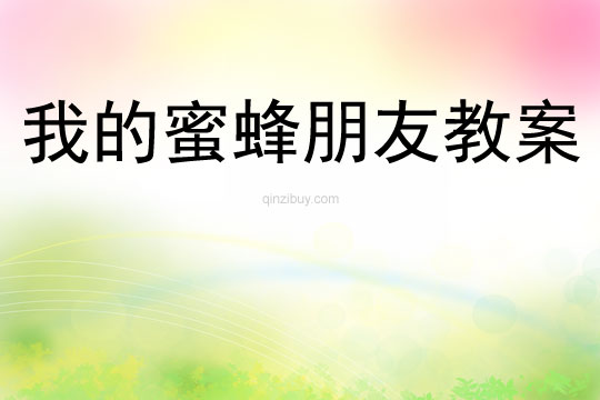 我的蜜蜂朋友教案