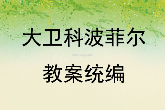 大衛(wèi)科波菲爾教案統(tǒng)編