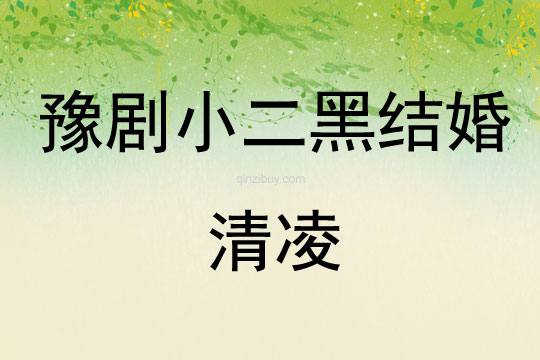 豫劇小二黑結婚清凌