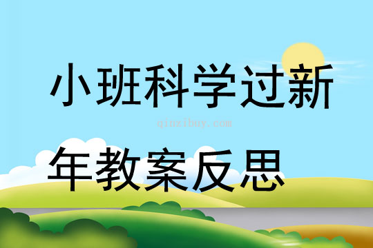 小班科學過新年教案反思