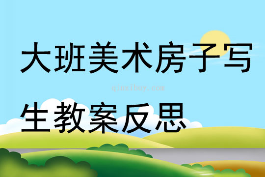 大班美術公開課房子寫生教案反思