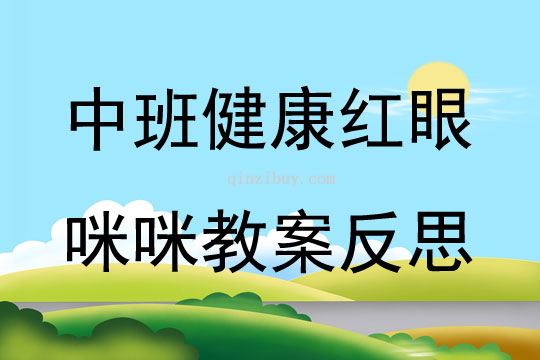 中班健康公開課紅眼咪咪教案反思