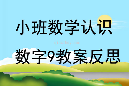 小班數(shù)學(xué)認(rèn)識(shí)數(shù)字9教案反思