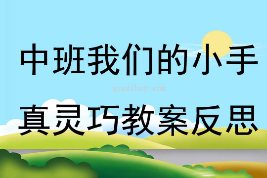 中班游戲我們的小手真靈巧教案反思