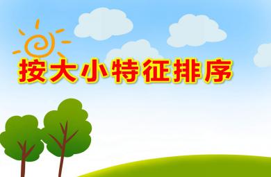 小班數(shù)學(xué)按大小特征排序PPT課件教案