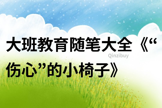 大班教育隨筆大全《“傷心”的小椅子》