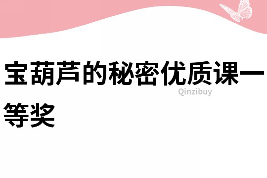 寶葫蘆的秘密優(yōu)質(zhì)課一等獎