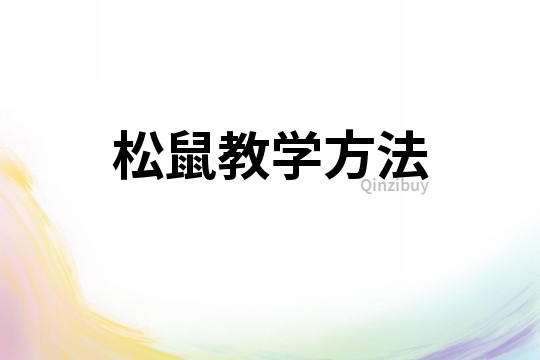 松鼠教學方法