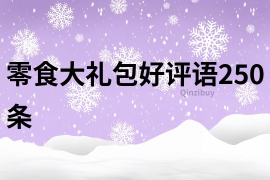 零食大禮包好評語250條