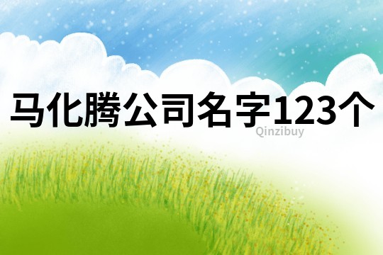 馬化騰公司名字123個