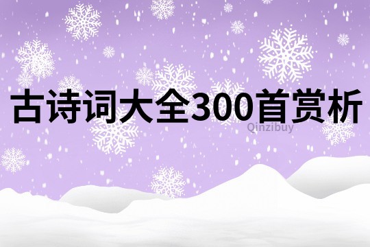 古詩(shī)詞大全300首賞析