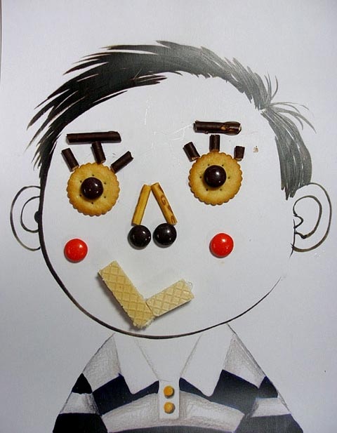 幼兒園大班美術造型教案：我的臉