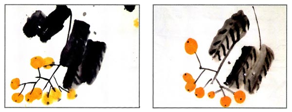 幼兒園大班中國畫教案：枇杷成熟了