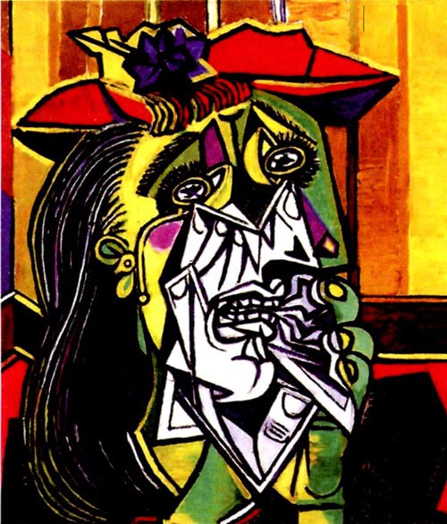 幼兒園大班畫畫教案設計：哭泣的女人