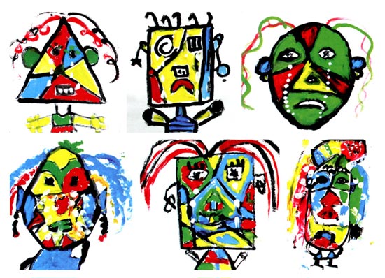 幼兒園大班畫畫教案設計：哭泣的女人