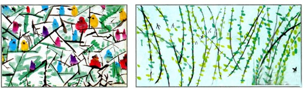 幼兒園大班畫畫教案設計：奇妙的點和線